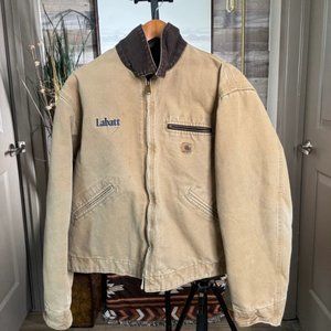 Vintage Carhartt Detroit Jacket "Labatt" Stitched - Blanket Lined